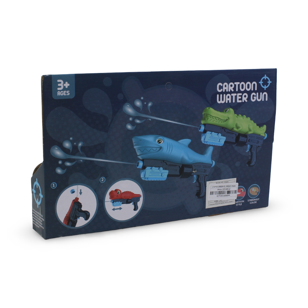 Dinosaur Water Gun Toy – Red & Baby Blue