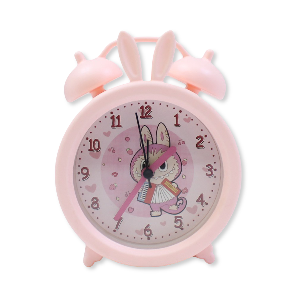 Labubu Round Alarm Clock – Pink