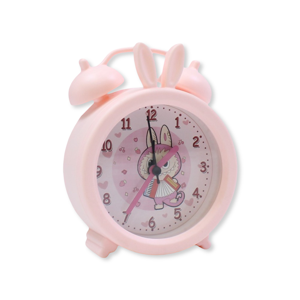 Labubu Round Alarm Clock – Pink