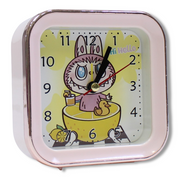 Labubu Square Alarm Clock – Pink
