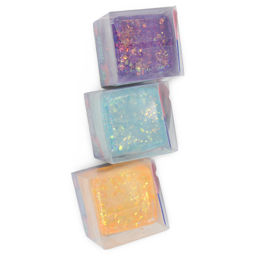 Nee Doh Glitter & Glow Nice Cubes Squishy (1 Pcs)