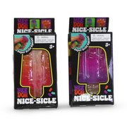 Nee Doh Nice-Sicle Super Solid Squishy Toy – Purple with Ice Cream Design