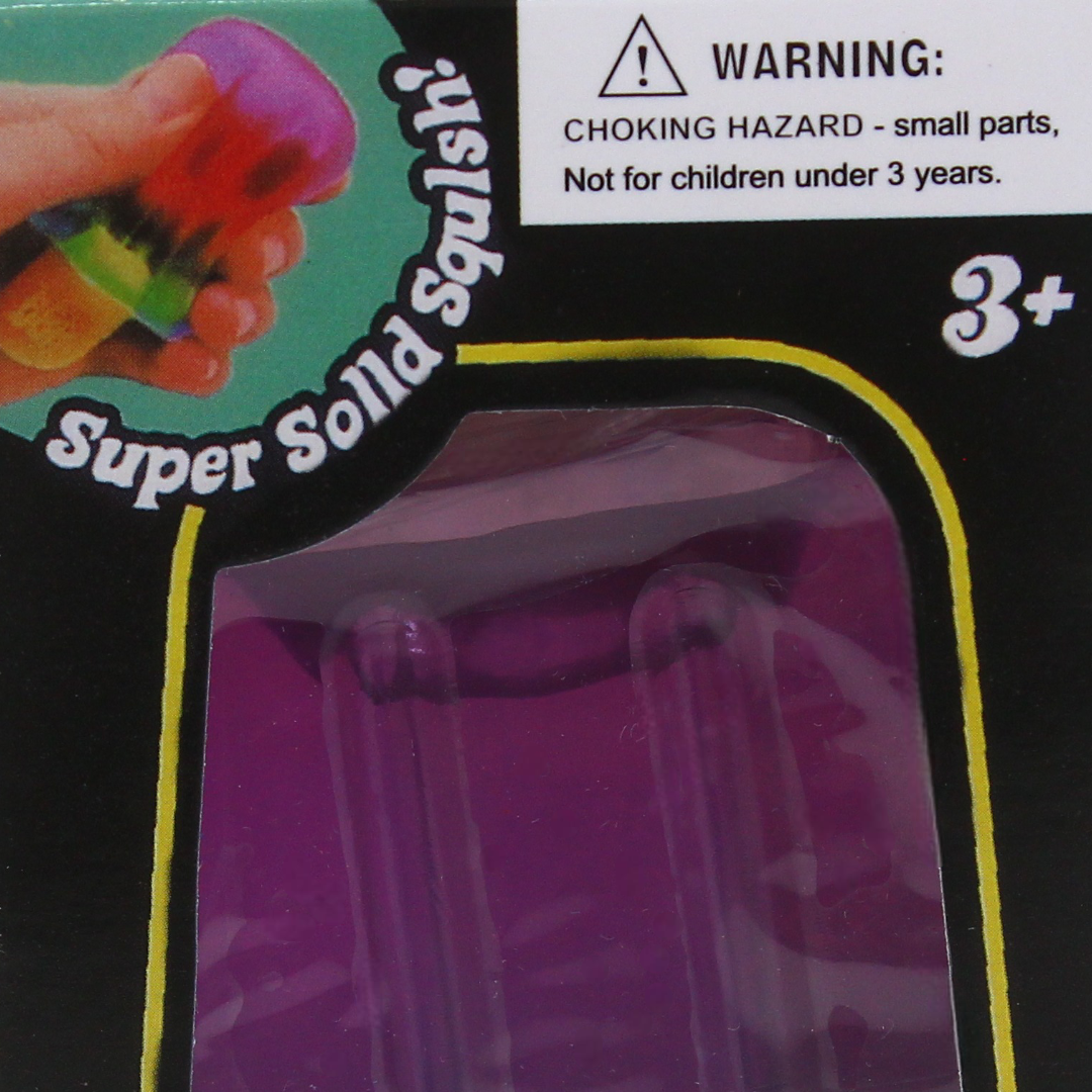 Nee Doh Nice-Sicle Super Solid Squishy Toy – Purple with Ice Cream Design