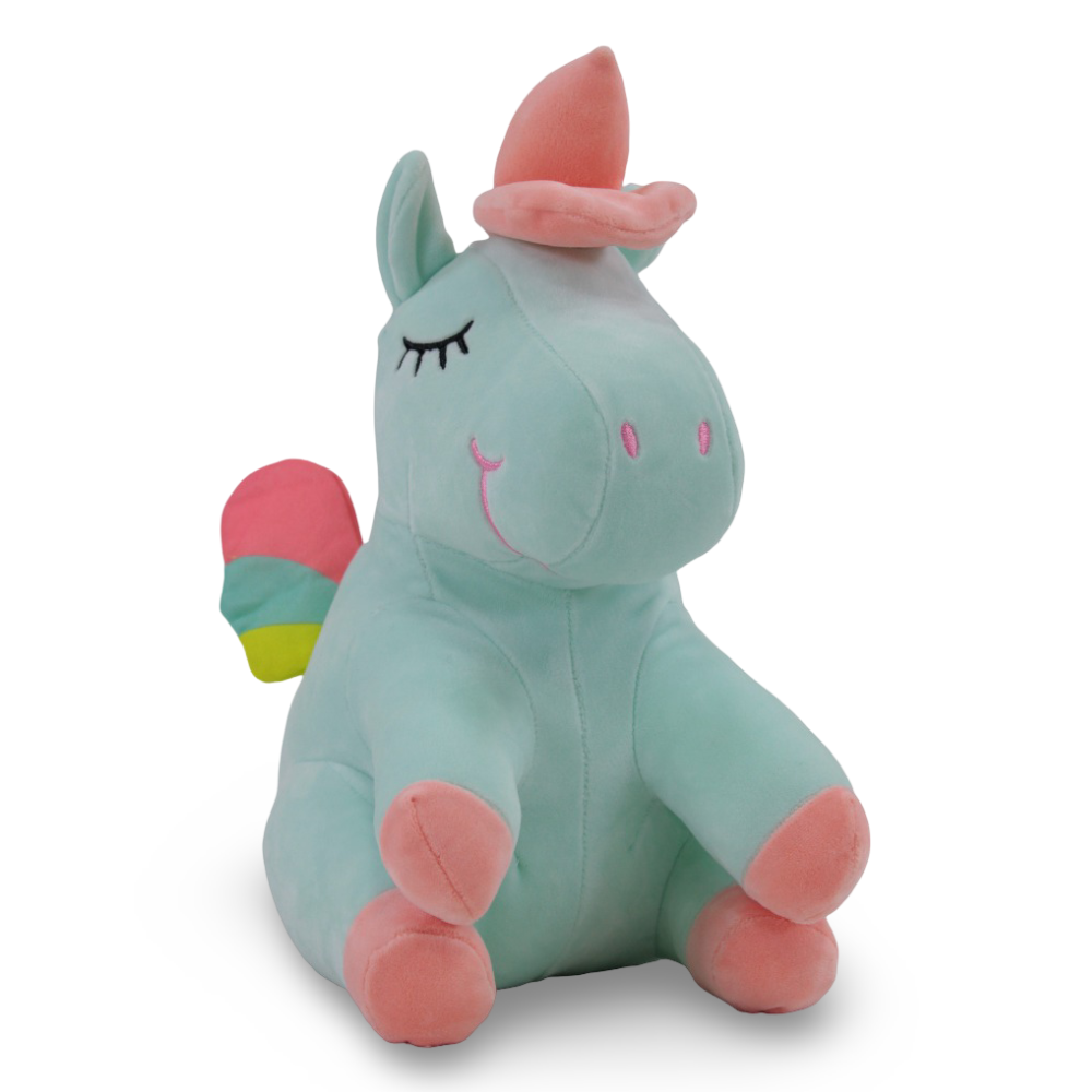Sleeping Unicorn Soft Plush Toy – Mint