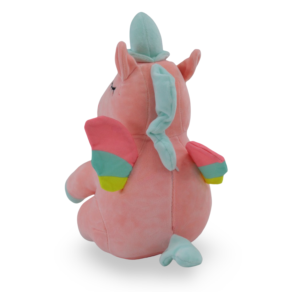 Sleeping Unicorn Soft Plush Toy – Salmon