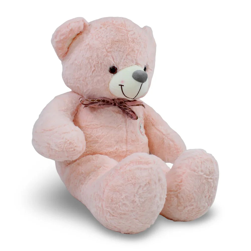 Pink Teddy Bear with Bow & Love Badge
