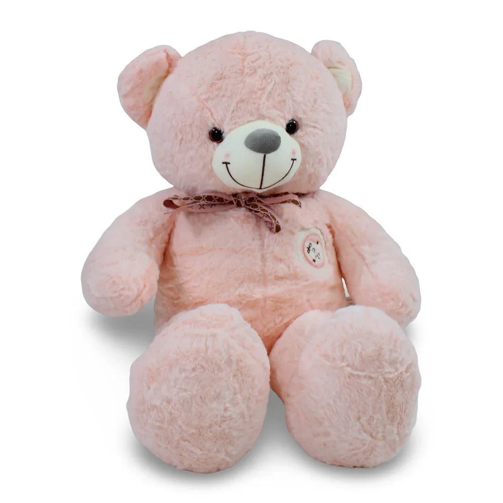 Pink Teddy Bear with Bow & Love Badge