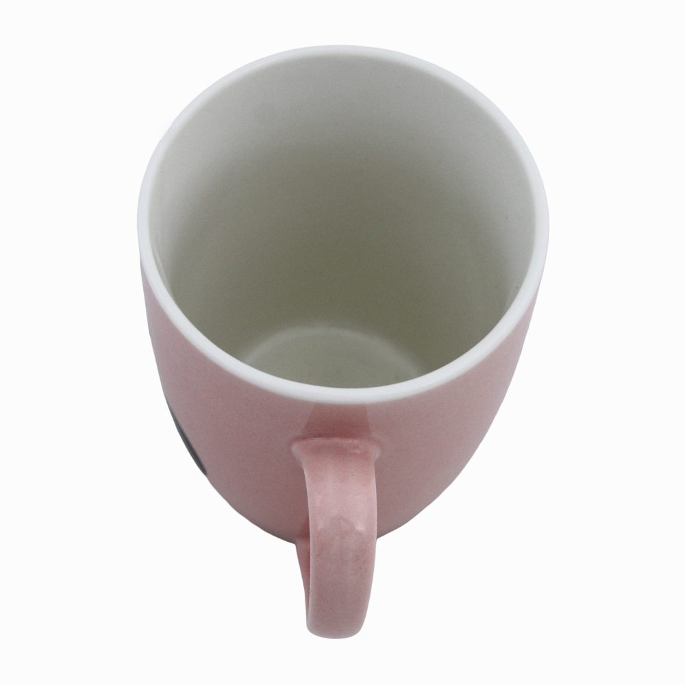 Porcelain Mug – Pink with Minnie Mouse Print