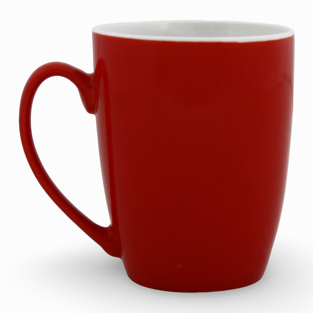 Porcelain Mug – Red with Mickey Mouse Print