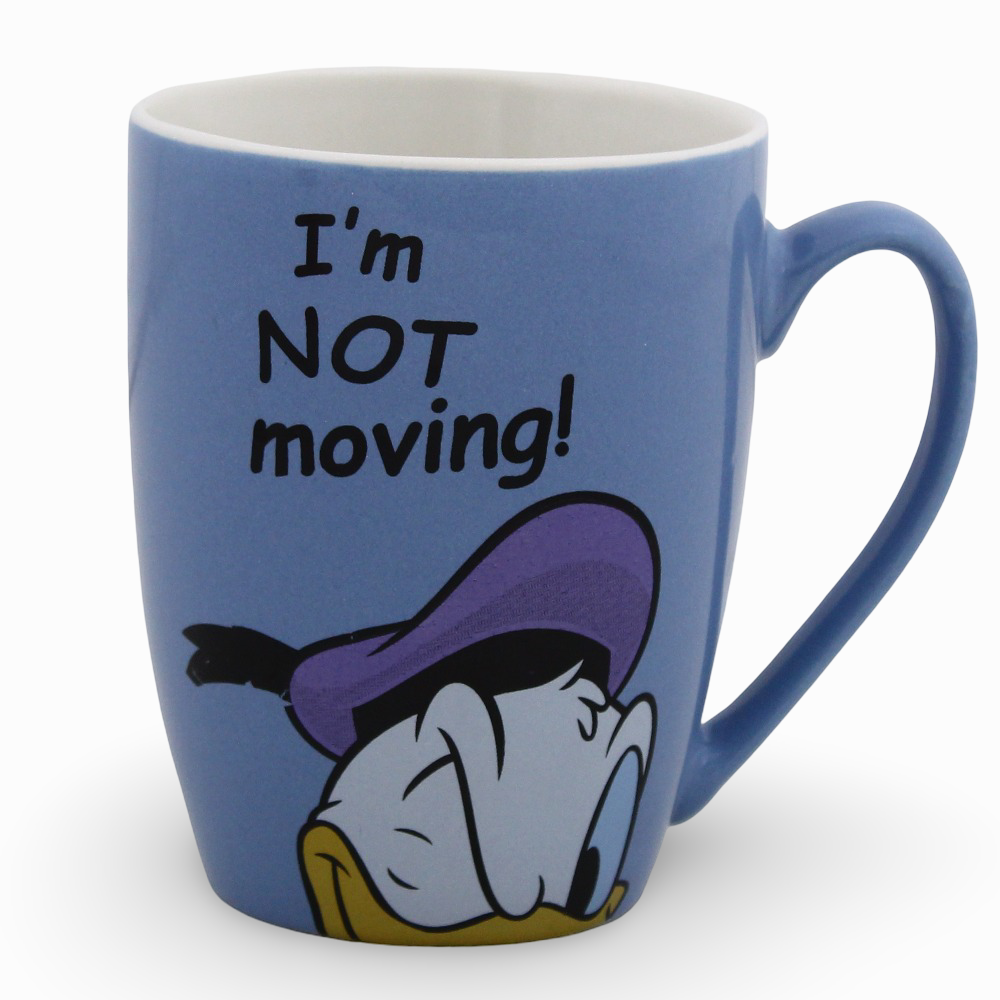 Porcelain Mug – Purple with Donald Duck Print