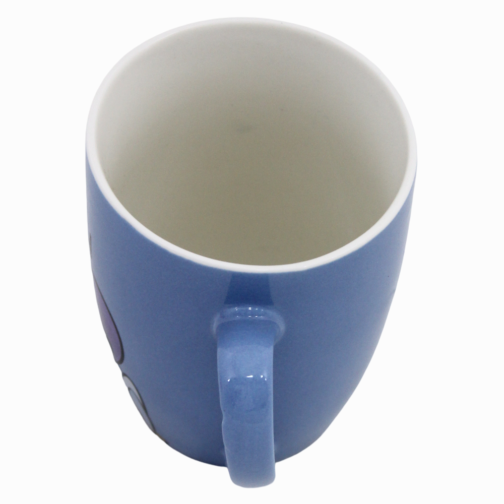 Porcelain Mug – Purple with Donald Duck Print