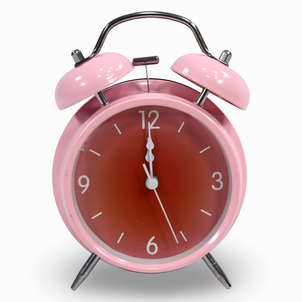 Metal Alarm Clock – Pink