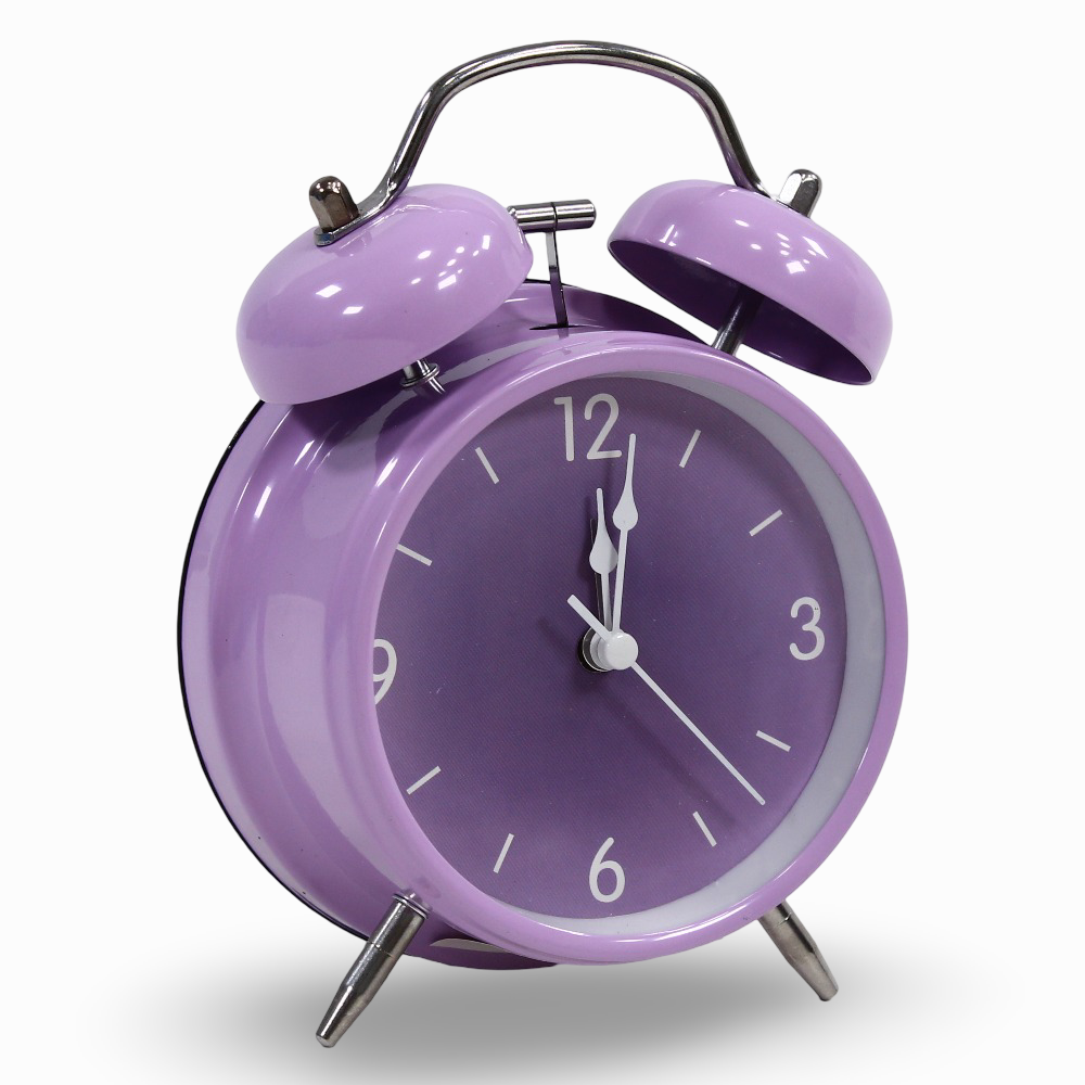 Metal Alarm Clock – Purple