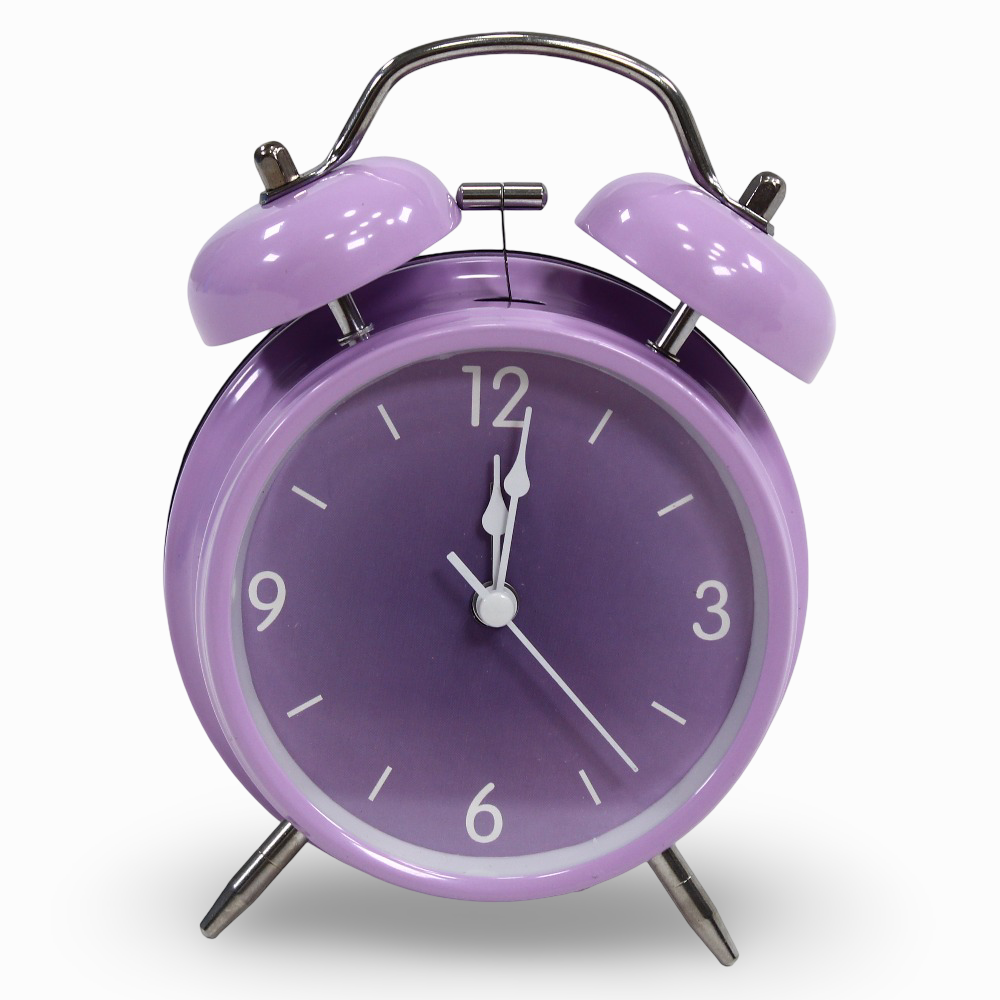 Metal Alarm Clock – Purple