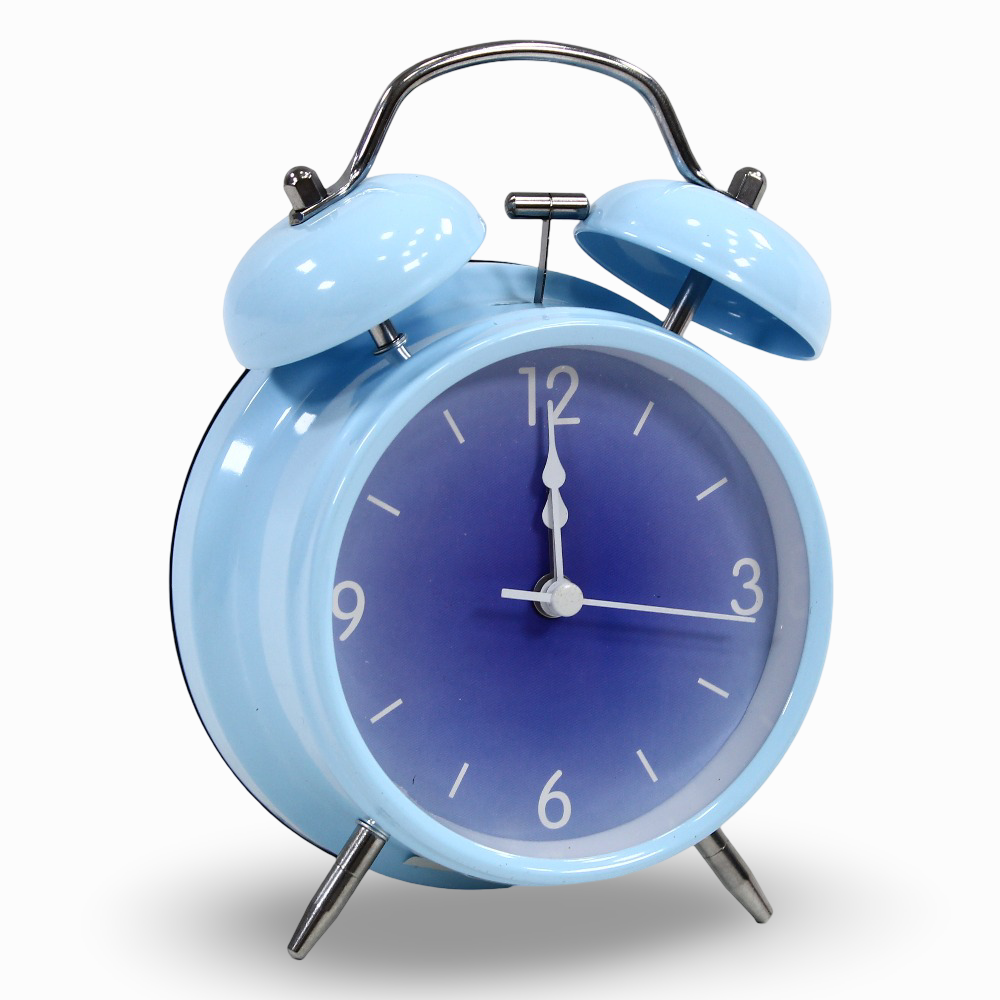 Metal Alarm Clock – Baby Blue