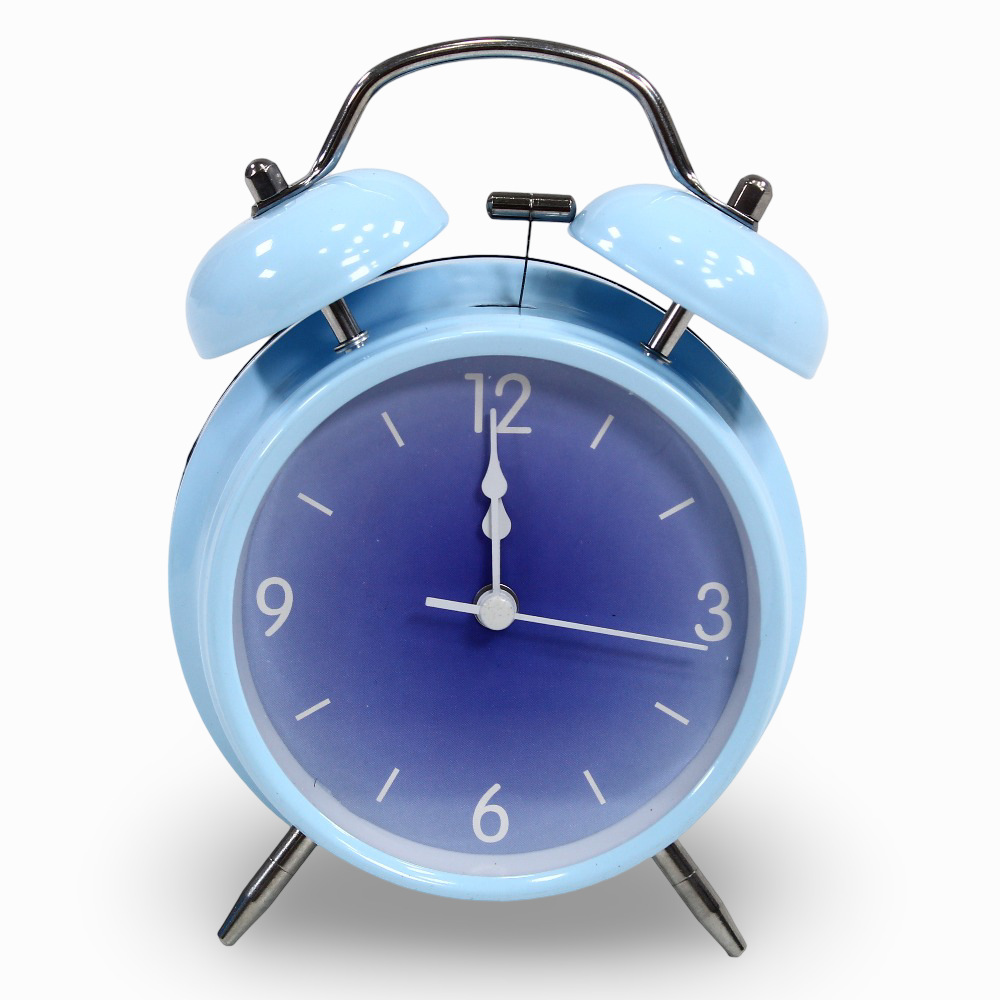 Metal Alarm Clock – Baby Blue