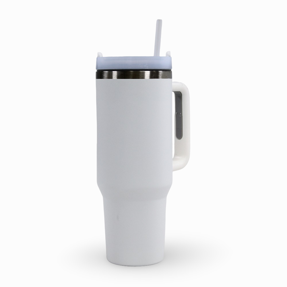 Straw Mug – White