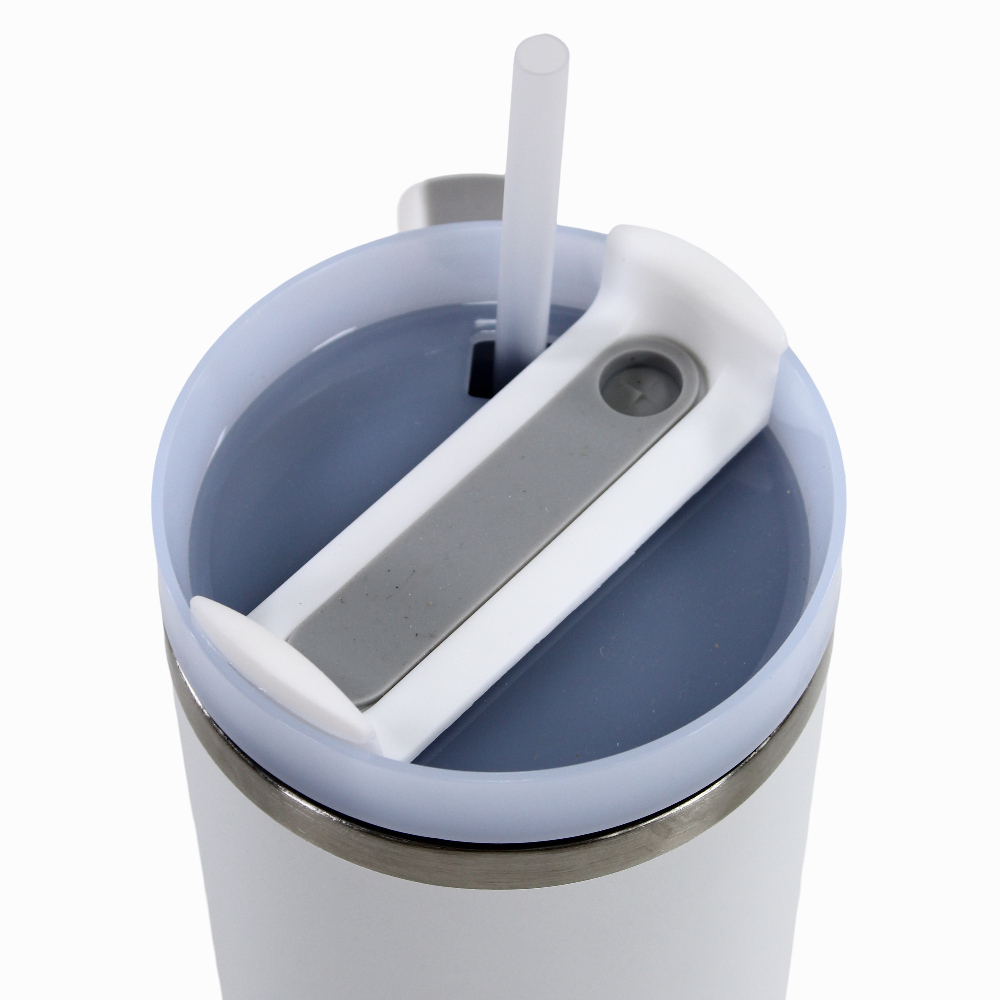 Straw Mug – White