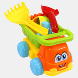 Beach Tipper Truck with Water Sprayer & Tools – Orange & Green
