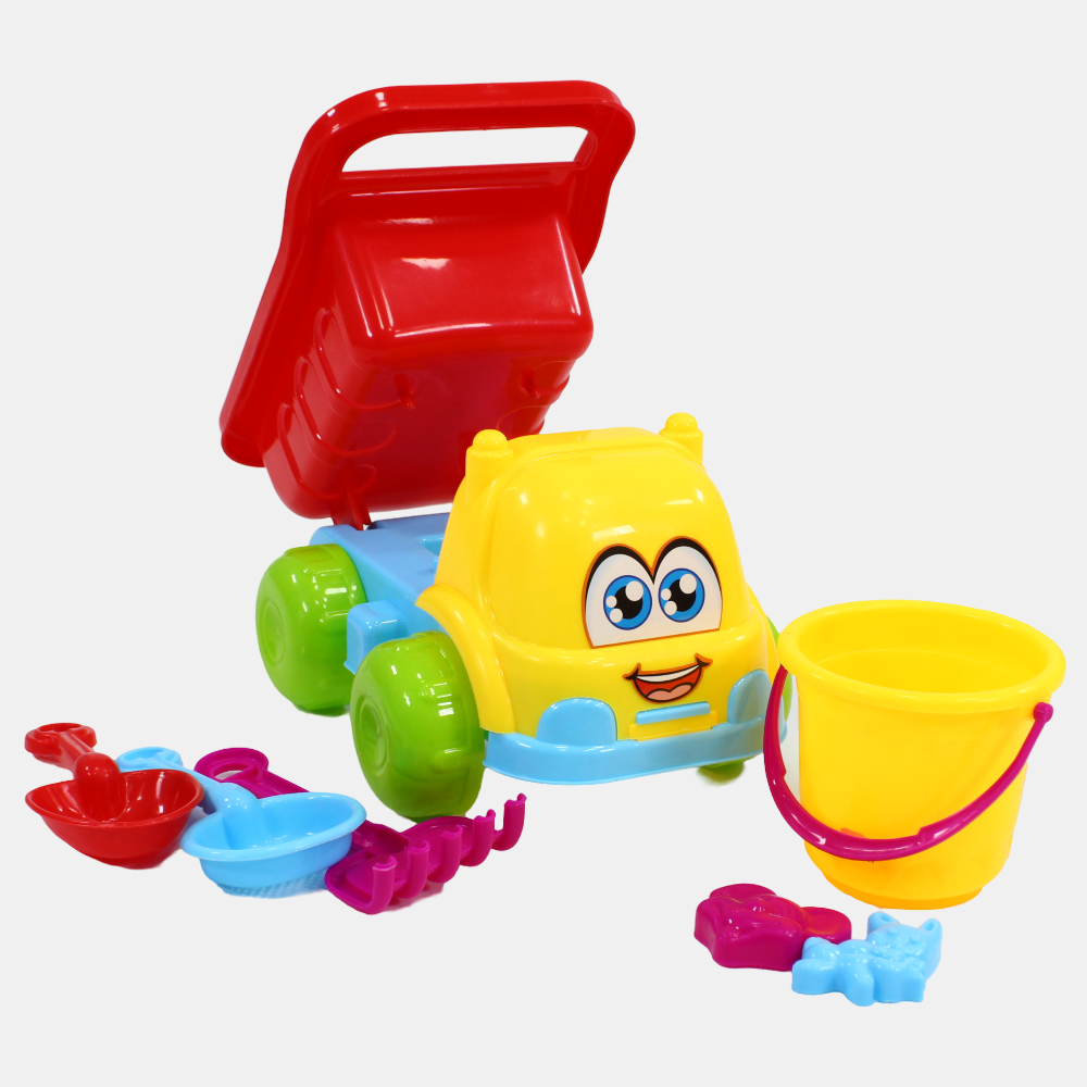 Beach Tipper Truck – Yellow & Red