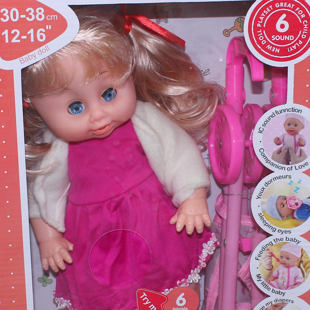 Baby Sweet Love Doll with Stroller Set