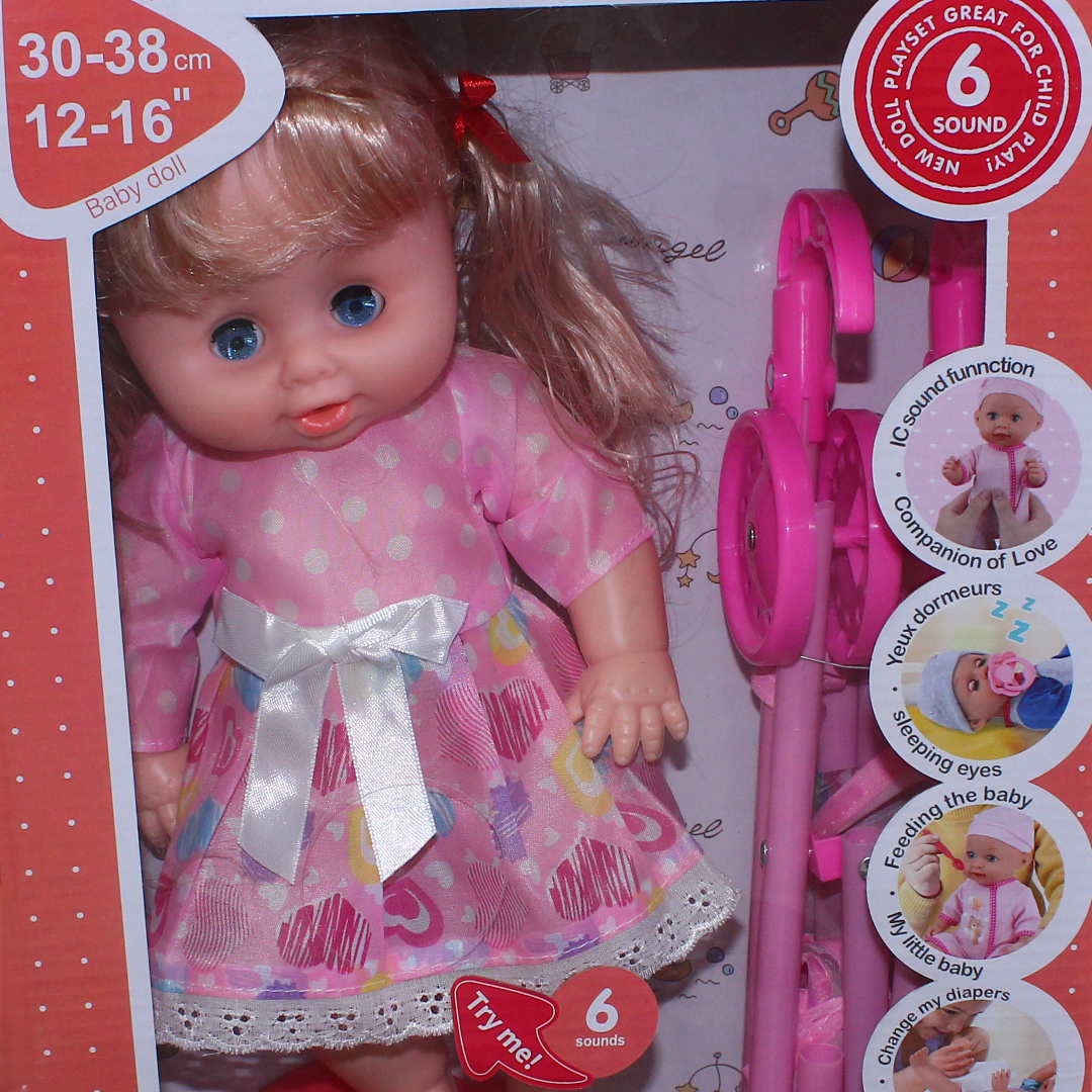 Baby Sweet Love Doll with Stroller Set