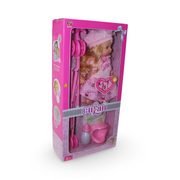 Cufan Baby Doll with Stroller Set – Pink
