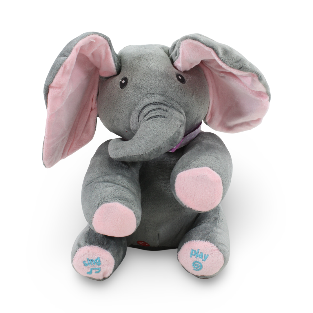 Elephant Plush Toy Set – Pink