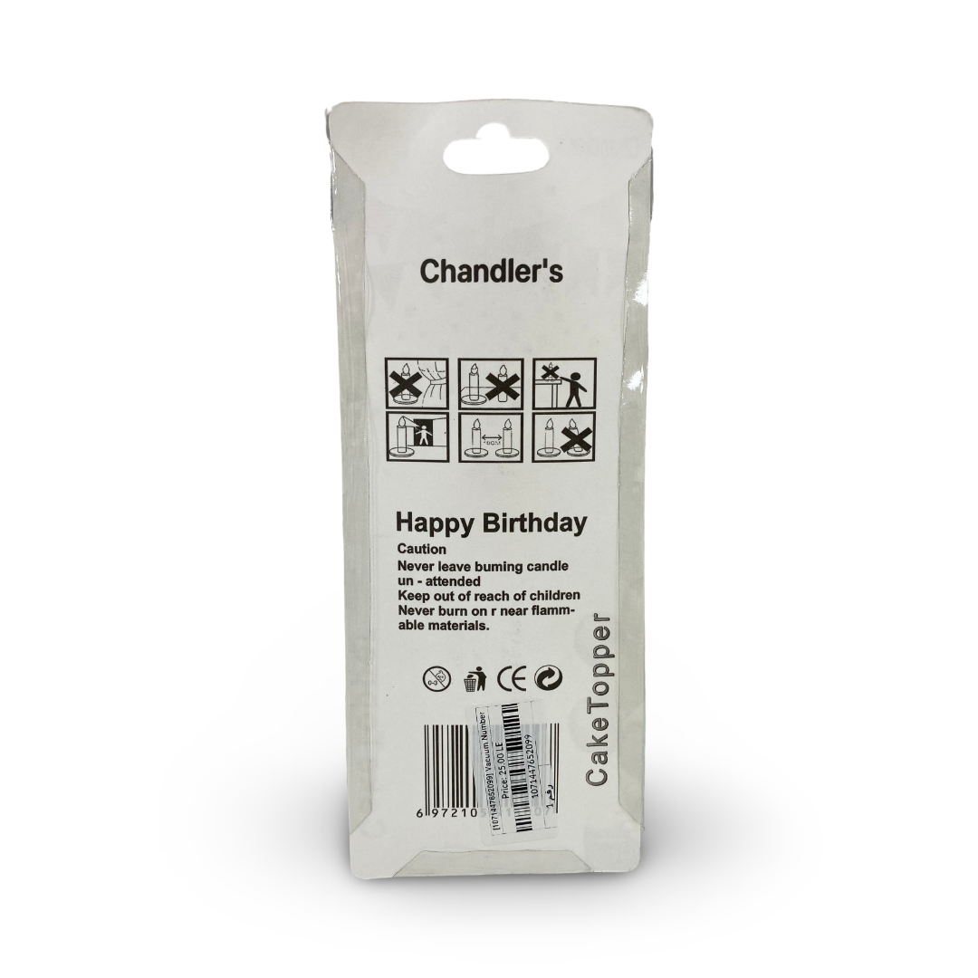 Vacuum Number Candle  – Number 1