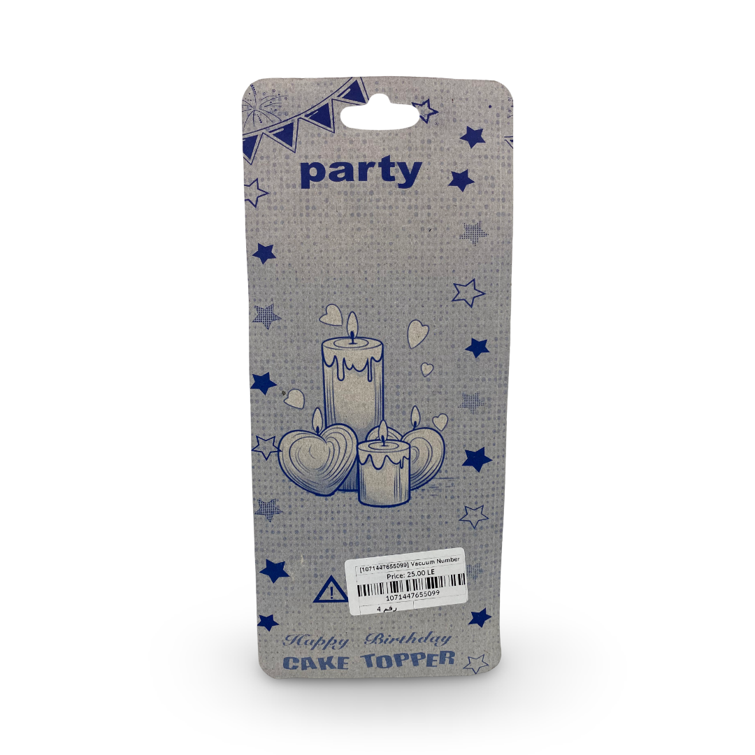 Vacuum Number Candle – Number 4