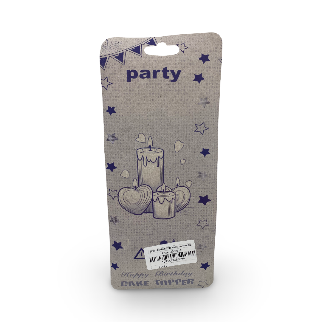 Vacuum Number Candle – Number 5