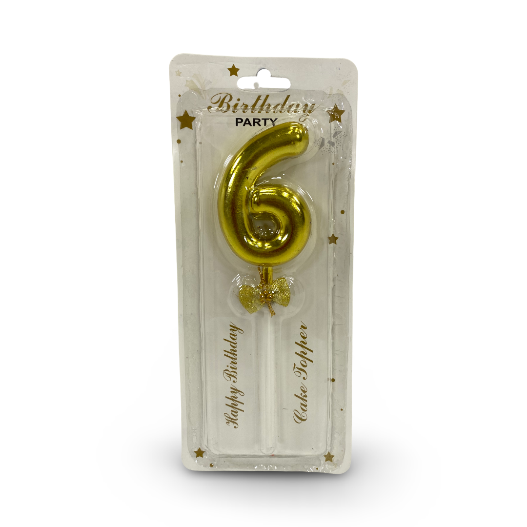 Vacuum Number Candle – Number 6