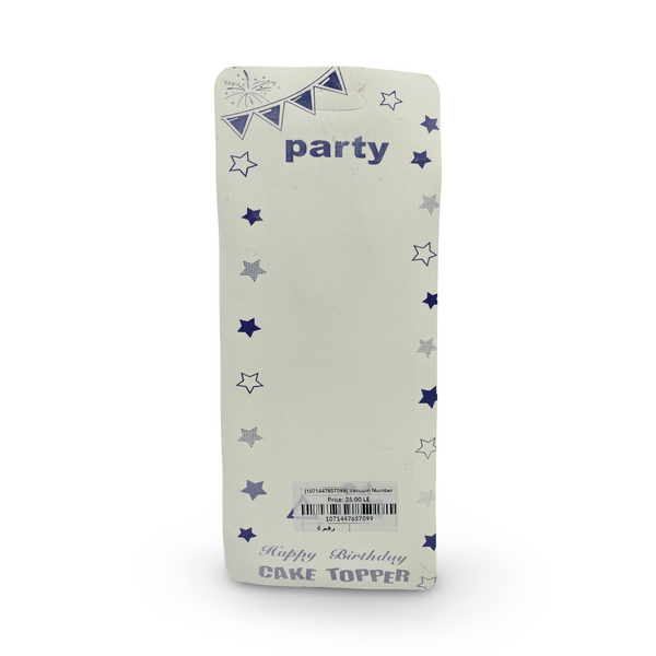 Vacuum Number Candle – Number 6