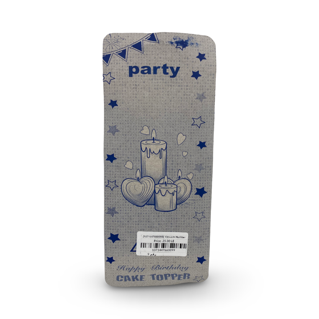 Vacuum Number Candle – Number 9