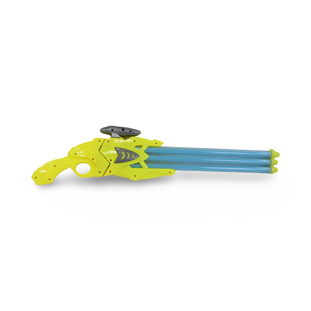 Triple Canon Water Gun – Baby Blue & Yellow