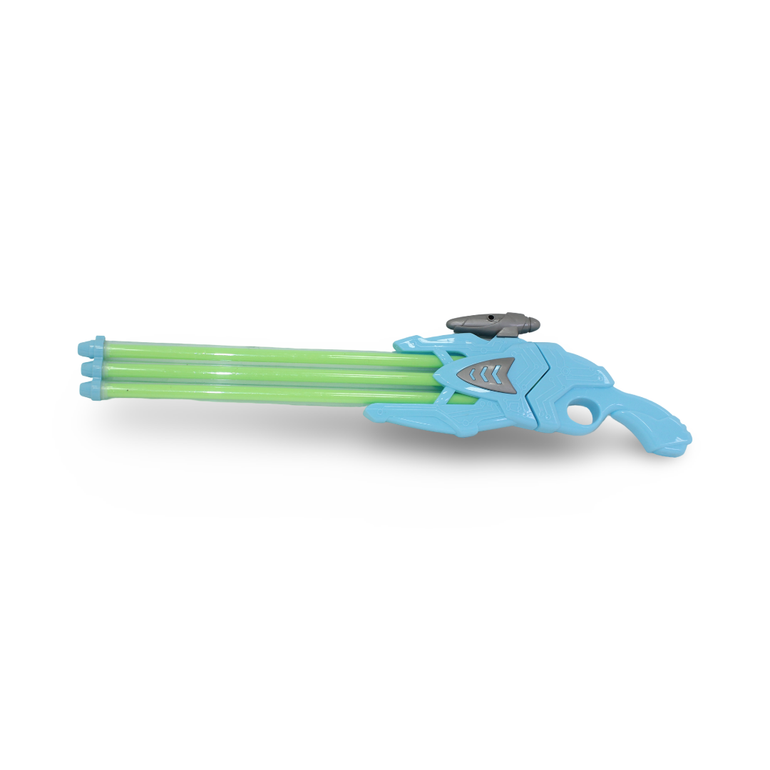 Triple Canon Water Gun – Green & Baby Blue