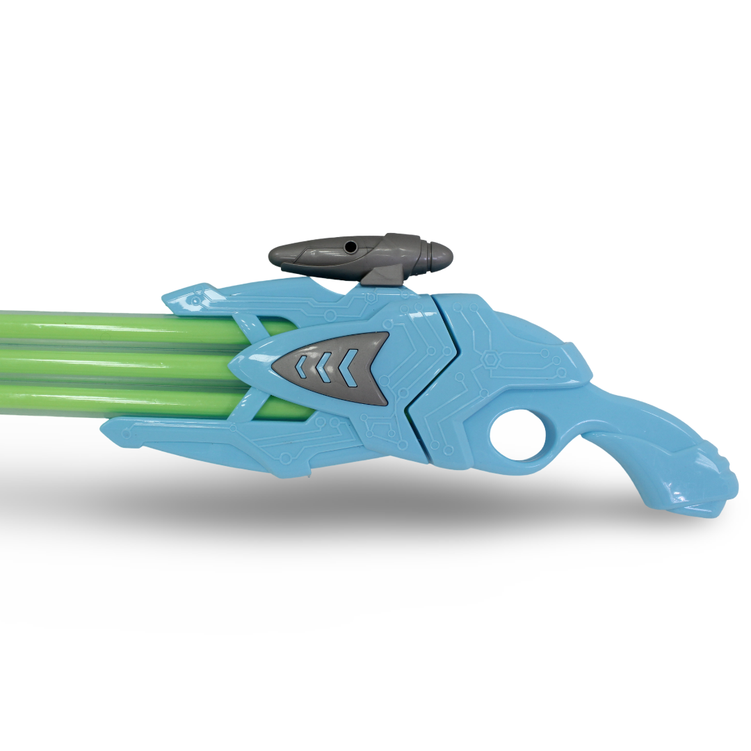 Triple Canon Water Gun – Green & Baby Blue