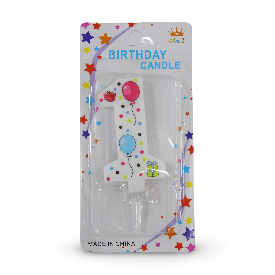 Birthday Number "1" Candle
