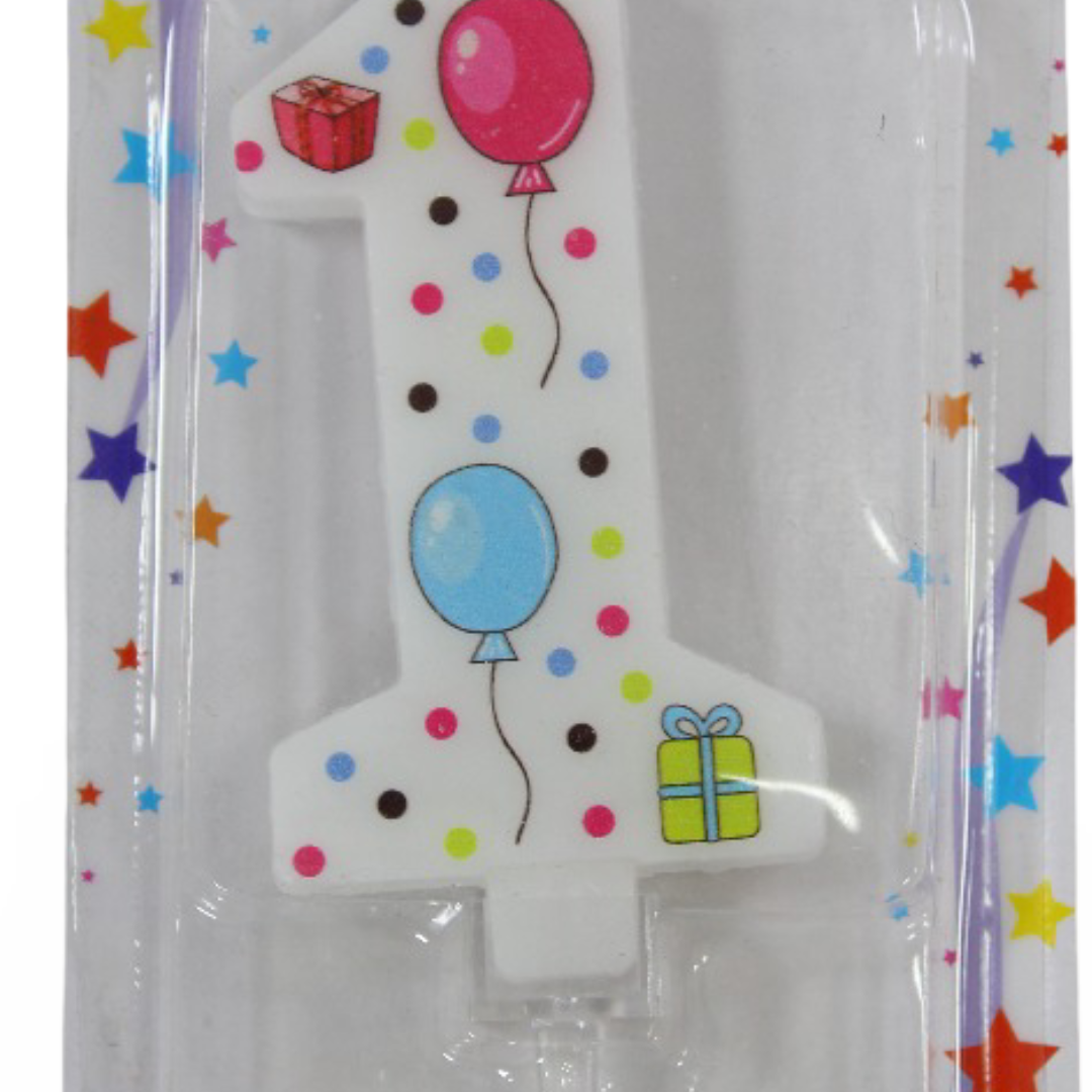 Birthday Number "1" Candle