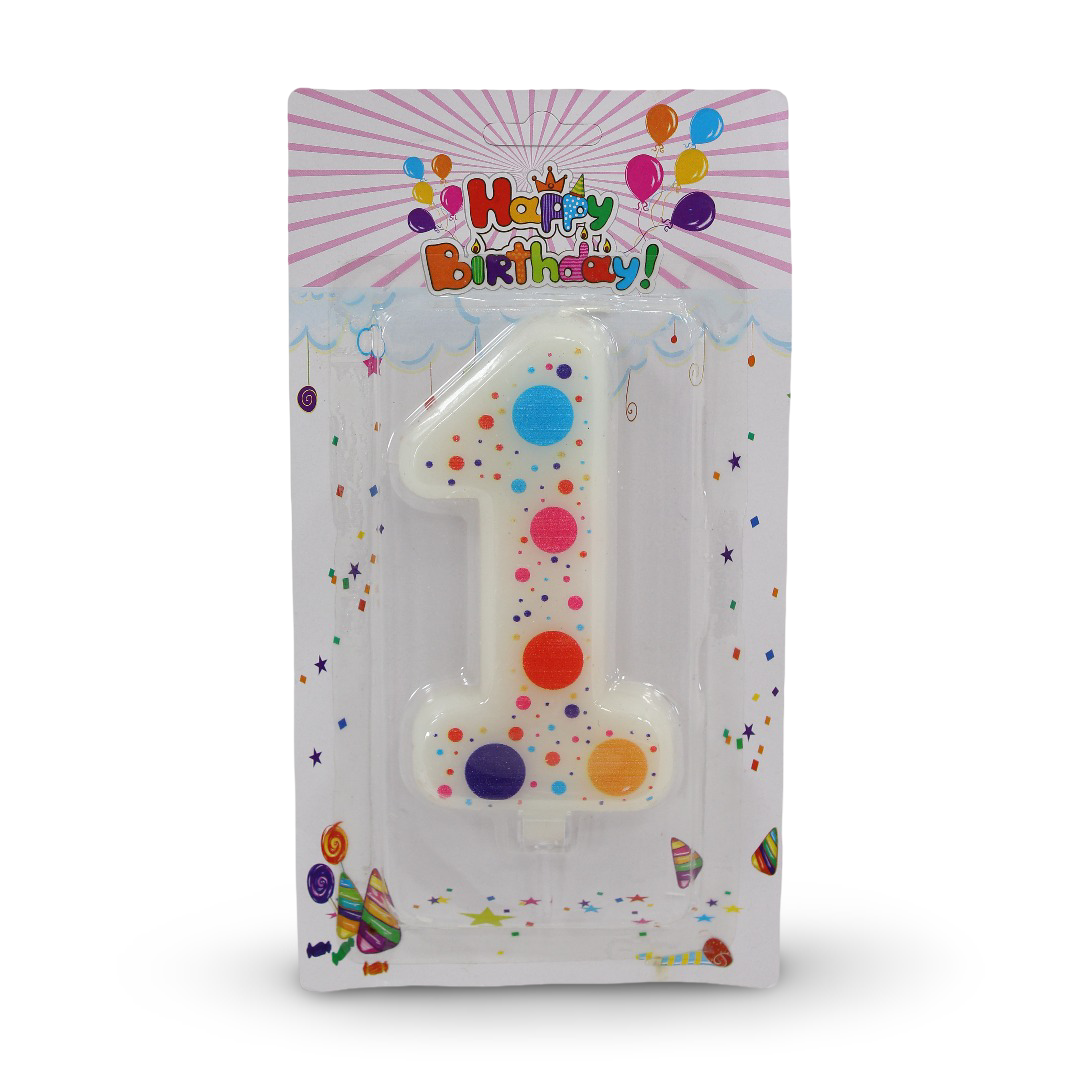 Birthday Number "1" Candle