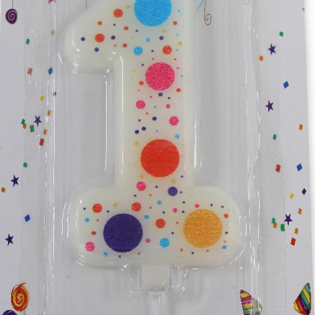 Birthday Number "1" Candle