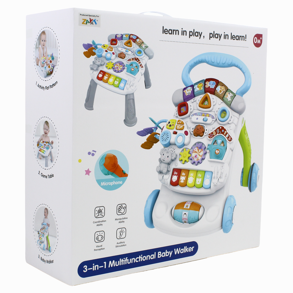 3in1 Multi-Functional Baby Walker – Pink