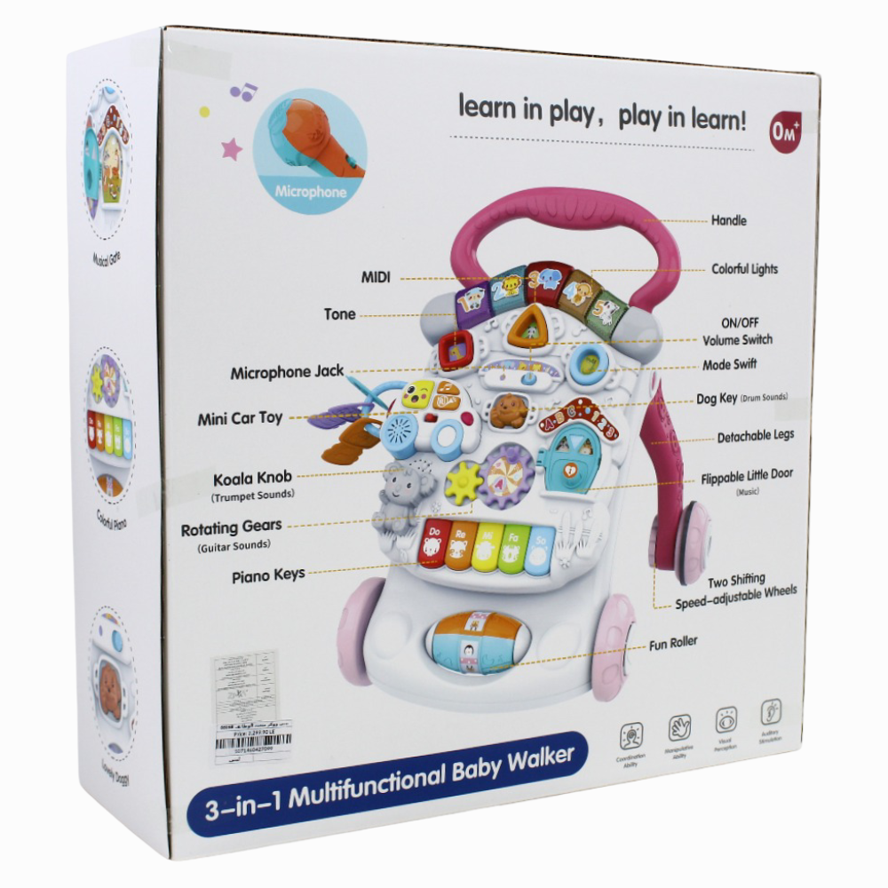 3in1 Multi-Functional Baby Walker – Blue