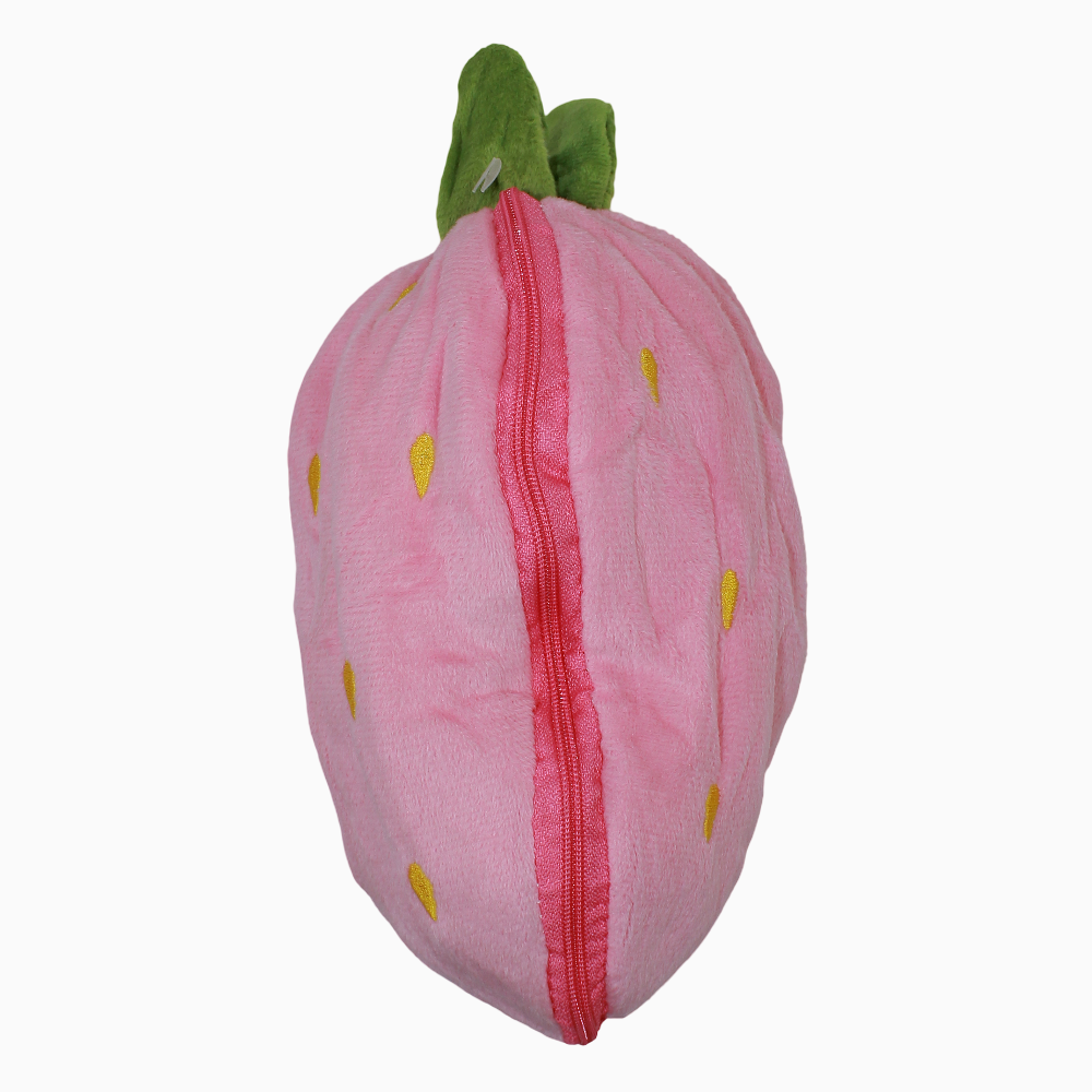 Bunny in a Strawberry Plush Toy with Zipper