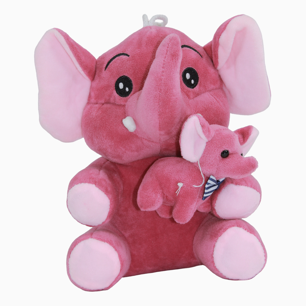 Elephant Plush Toy - Pink