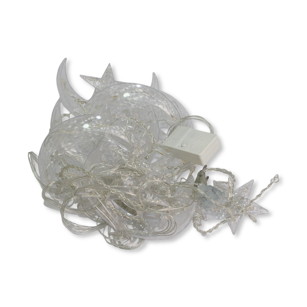 Star and Moon LED Curtain String Light