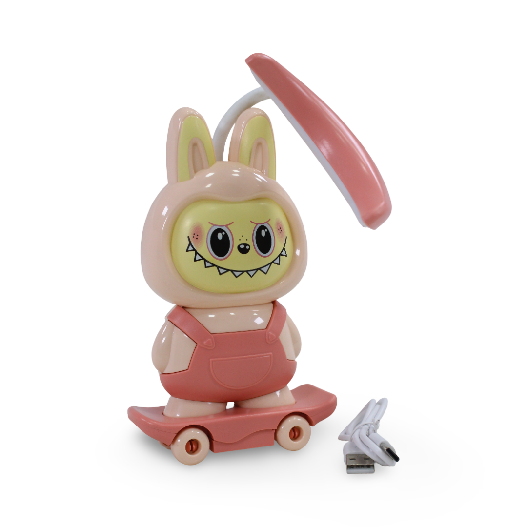 Labubu LED Night Light and Desk Lamp – Pink