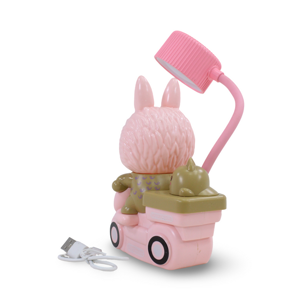 Labubu LED Night Light and Desk Lamp – Pink