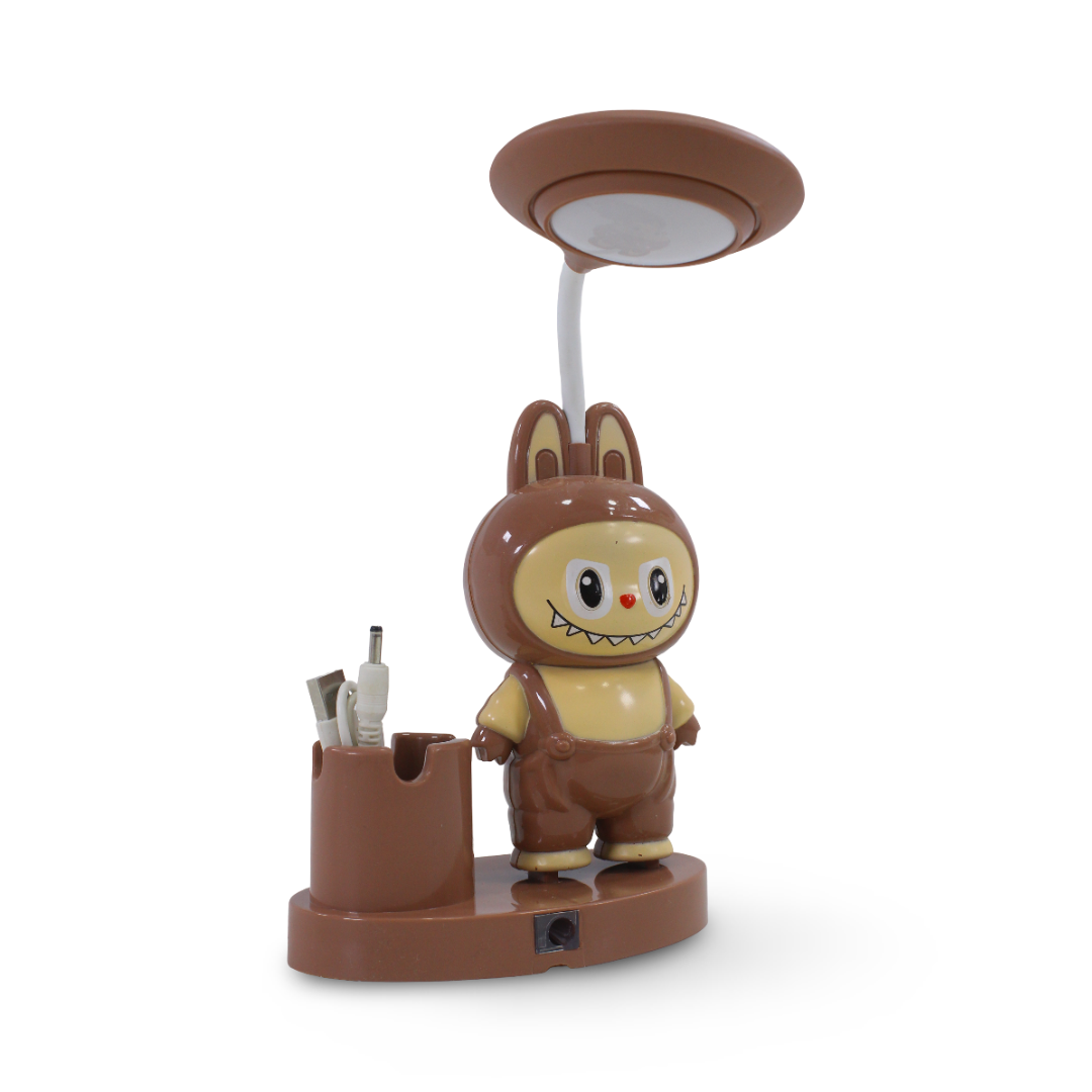 Labubu LED Night Light and Desk Lamp – Brown