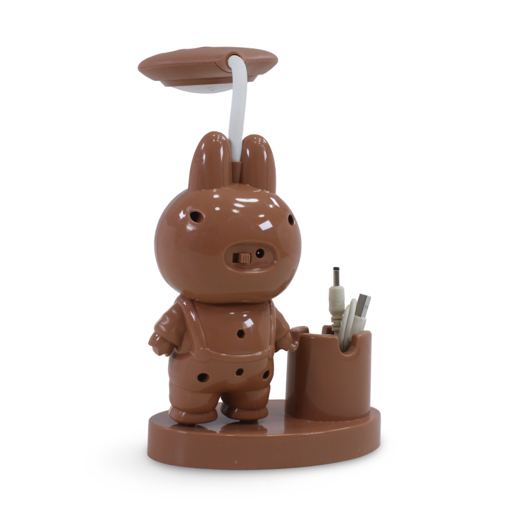 Labubu LED Night Light and Desk Lamp – Brown